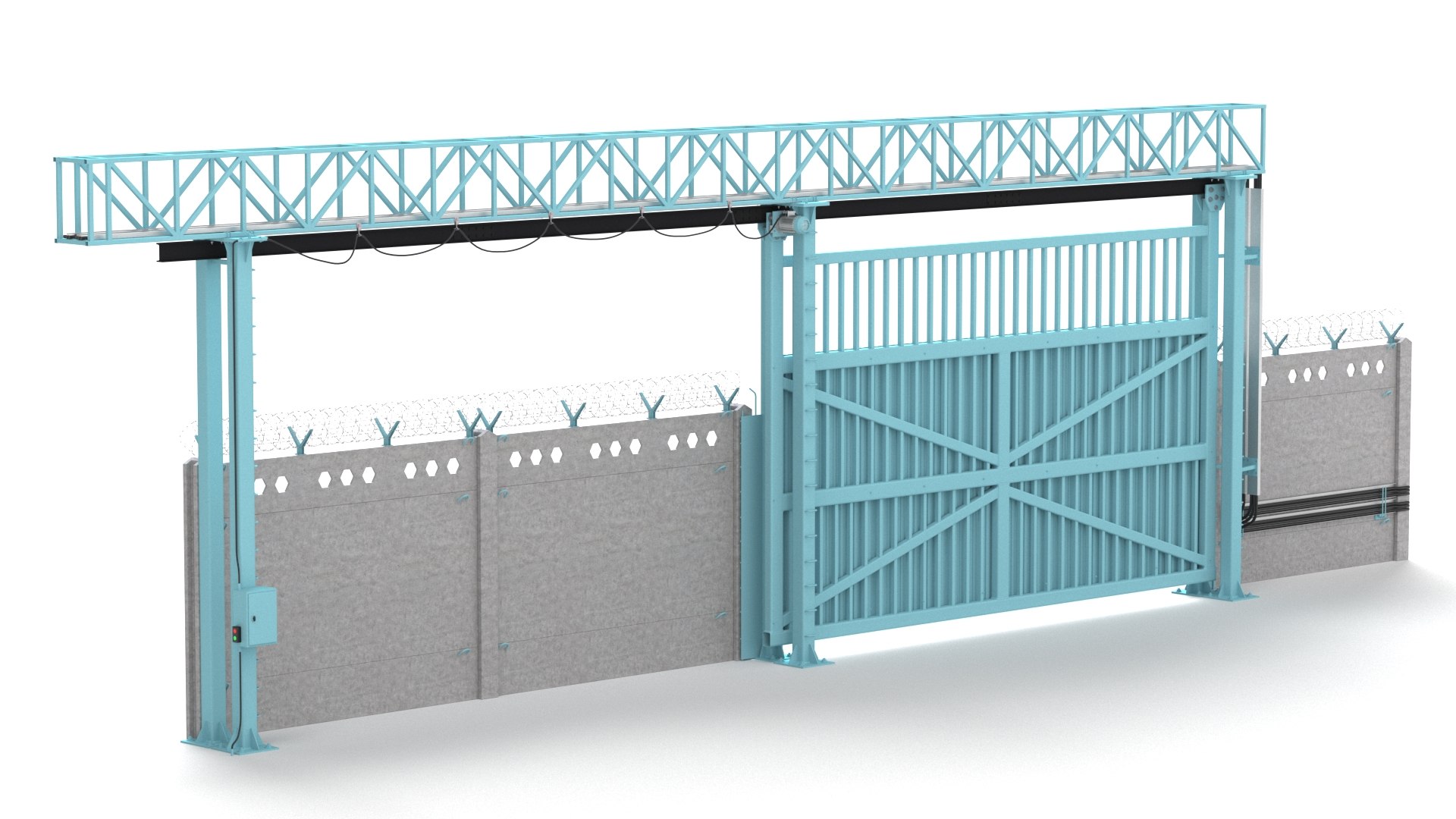 Gate Collection 3D model https://p.turbosquid.com/ts-thumb/e0/fvnVZW/EH/industrialgates2_3/jpg/1629196195/1920x1080/fit_q87/421a9827045cb5674395412ad678bd0d62e99ee0/industrialgates2_3.jpg