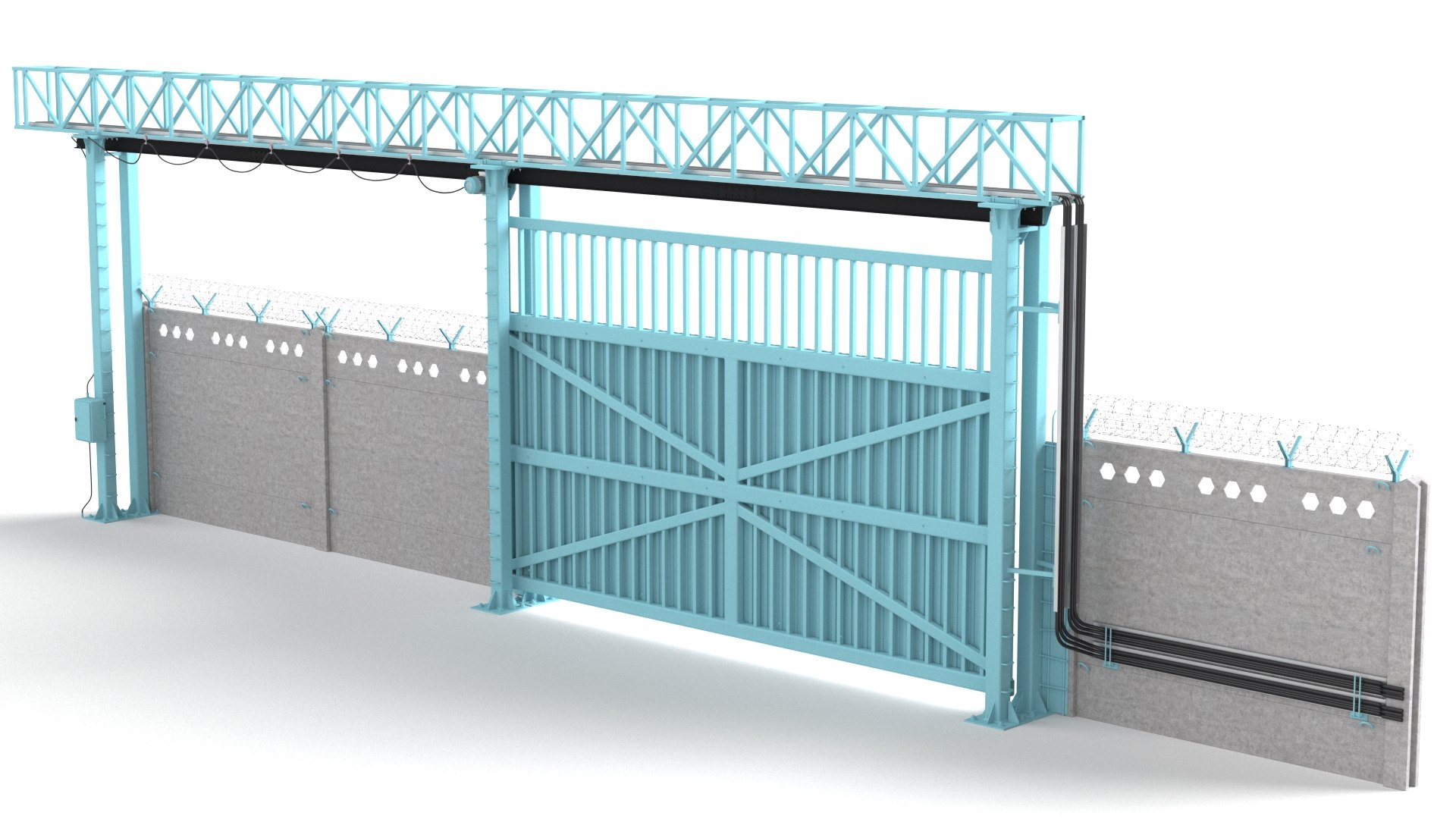 Gate Collection 3D model https://p.turbosquid.com/ts-thumb/e0/fvnVZW/mh/industrialgates2_4/jpg/1629196207/1920x1080/fit_q87/24c3dc639c084285fa047ee4312b569894f74e56/industrialgates2_4.jpg