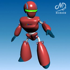 futuristic robot - 23-a 3d model