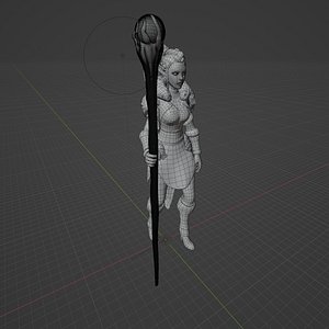 3D Arcane Elf Mage