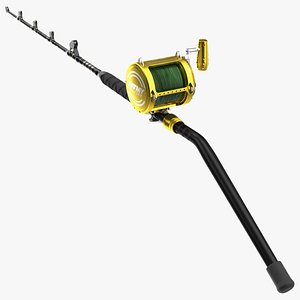 EatMyTackle 80 Wide 2Speed Fishing Reel Long Dredge Rod Rigged