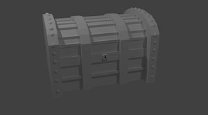 3D simple treasure chest