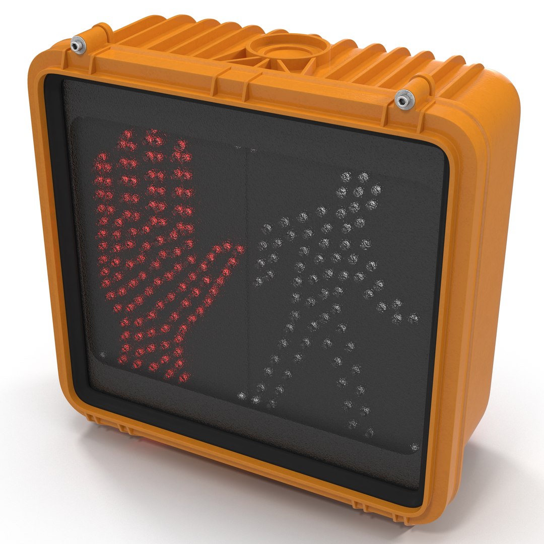 Dont Walk Signal 3D model preview