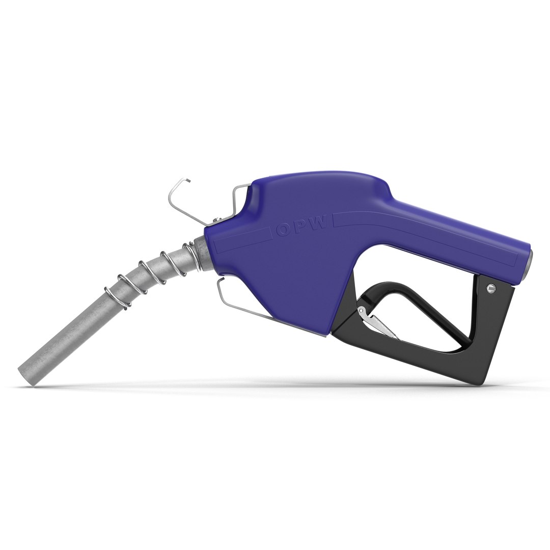 Fuel Nozzle Blue 3D model preview