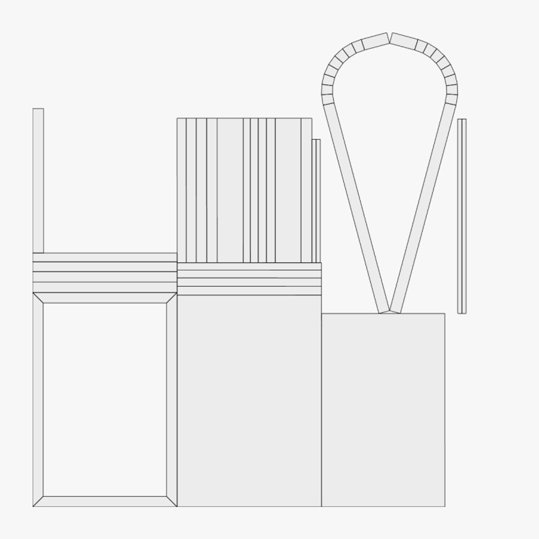 Basic Sign Display - Geometry Only No Textures No Materials 3D Model ...