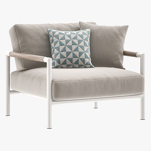 3D model Les Jardins Bastingage Armchair 