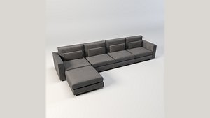 3D Modern Modular Sectional Sofa