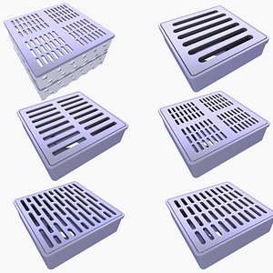 Steel Drain Inlets v8 3D model