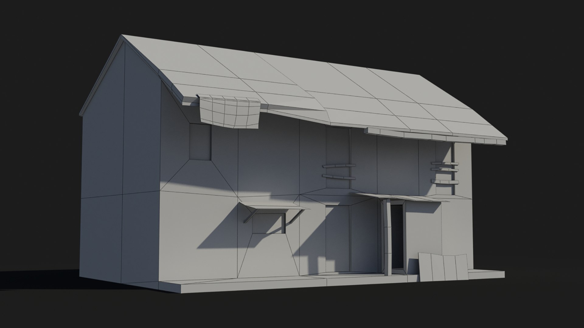 Slum Shanty Hut 3D Model - TurboSquid 1666315