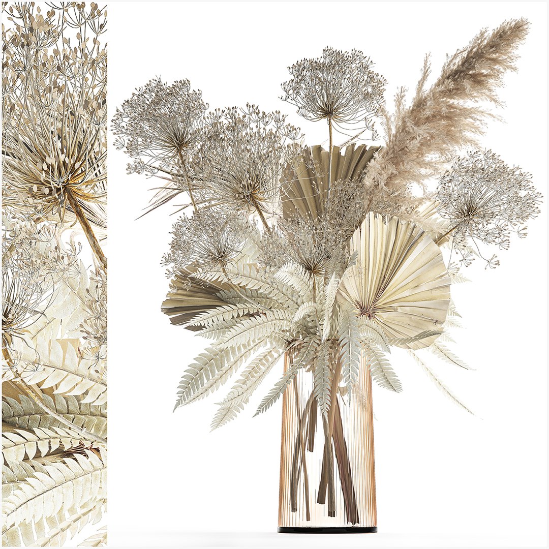 Bouquet Of Dried Flowers Vase Pampas Fern Hogweed 301 3D model https://p.turbosquid.com/ts-thumb/e1/4AgtaZ/I2/1drybouquetwhite15122300/jpg/1702912339/1920x1080/fit_q87/73fceafb24a05dce5a346a60e96c262bab198413/1drybouquetwhite15122300.jpg