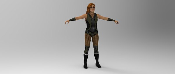 3D wwe becky lynch