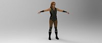 WWE Becky Lynch 3D Model