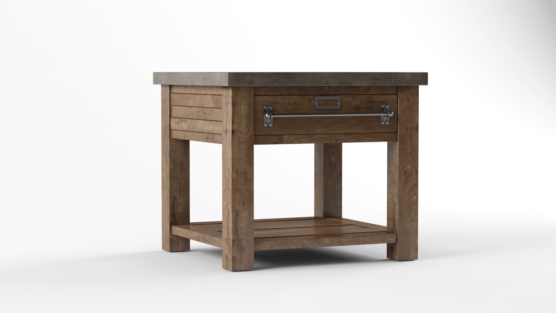 3D model EARLY 20TH C. ZINCTOP MERCANTILE SIDE TABLE TurboSquid 1725694