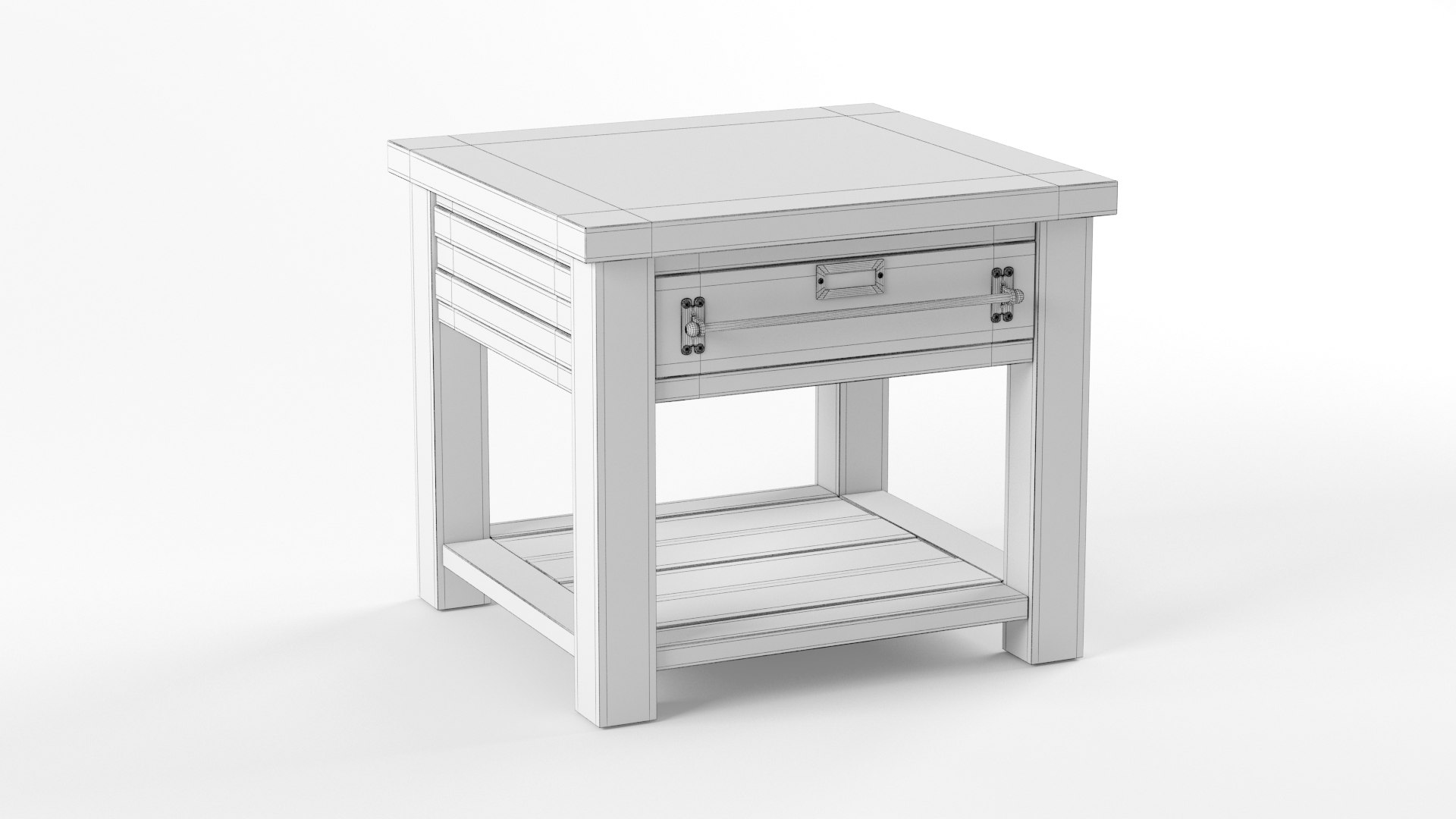 3D model EARLY 20TH C. ZINCTOP MERCANTILE SIDE TABLE TurboSquid 1725694