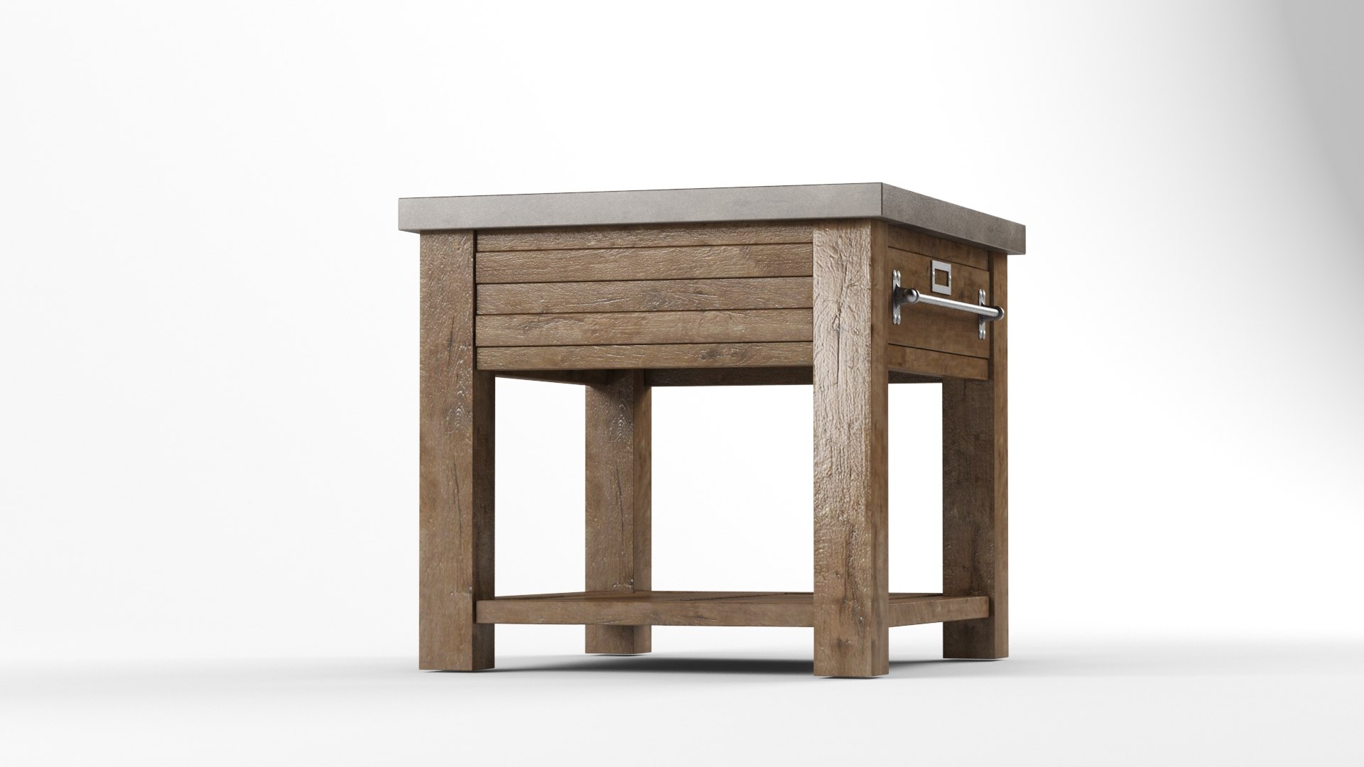 3D model EARLY 20TH C. ZINCTOP MERCANTILE SIDE TABLE TurboSquid 1725694