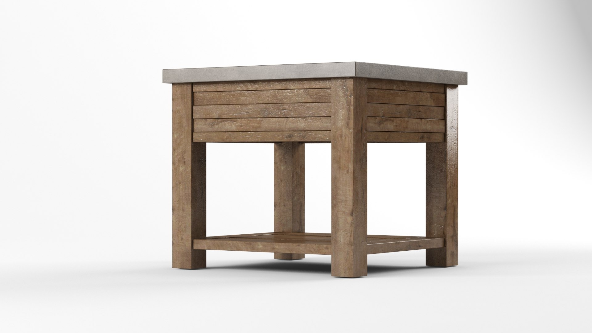 3D model EARLY 20TH C. ZINCTOP MERCANTILE SIDE TABLE TurboSquid 1725694