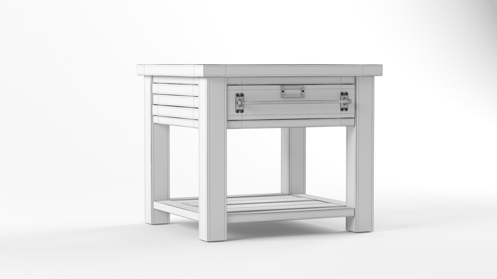 3D model EARLY 20TH C. ZINCTOP MERCANTILE SIDE TABLE TurboSquid 1725694