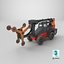 Tree Trimmer Machine Dirty 3D model
