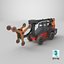 Tree Trimmer Machine Dirty 3D model