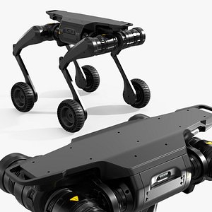 3D Lynx Terrain Robot Black