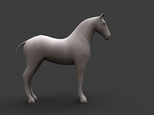 horse 3d obj
