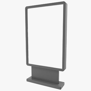 3D Street Advertising Billboard - 21 model