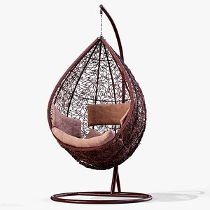 3D Hanging Chair Brown PBR