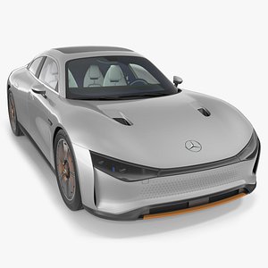 Electric Sedan Mercedes Benz VISION EQXX Lights OFF