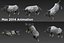 Boar Rigged And Animated low poly