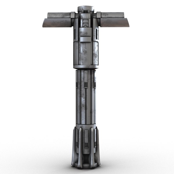 kylo ren lightsaber used 3d model