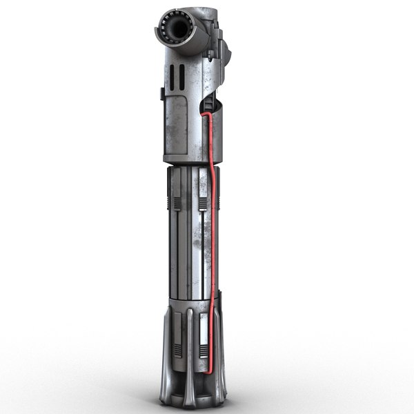 kylo ren lightsaber used 3d model