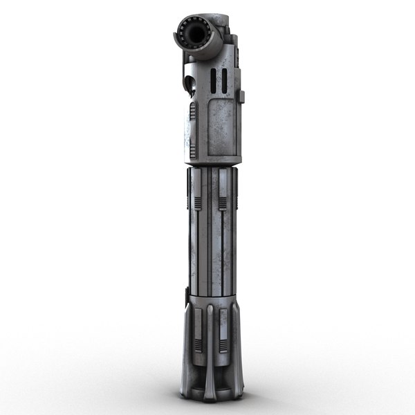 kylo ren lightsaber used 3d model