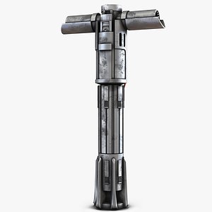 Kylo Ren Lightsaber Used 3D Model