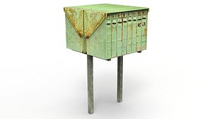 3D model Mailbox Metal