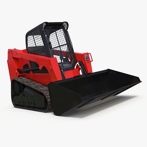 Skid Steer Loader Red 3D model