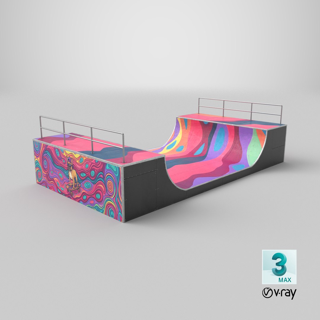 3D Graffiti Covered Skate Halfpipe Ramp https://p.turbosquid.com/ts-thumb/e1/IbuWx4/NF/stemcell_max_vray_render/png/1783623506/1920x1080/fit_q87/b0b70492597e9734884bcd41bb122d072485f954/stemcell_max_vray_render.jpg