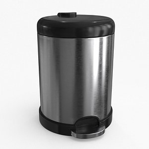 3D Trash Can model