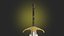 Sword knight weapon PBR game readey low-poly and high-poly 3D model