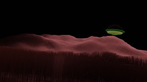 UFO LowPoly Scene 4 model