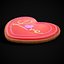 Valentines Love Icing Cookie
