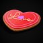 Valentines Love Icing Cookie