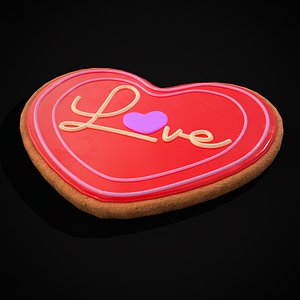 Valentines Love Icing Cookie