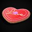 Valentines Love Icing Cookie