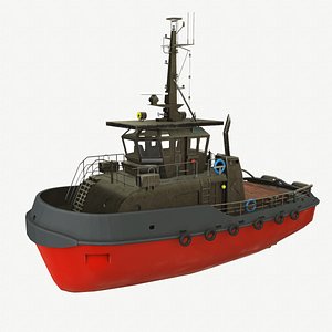 3D tugboat boat