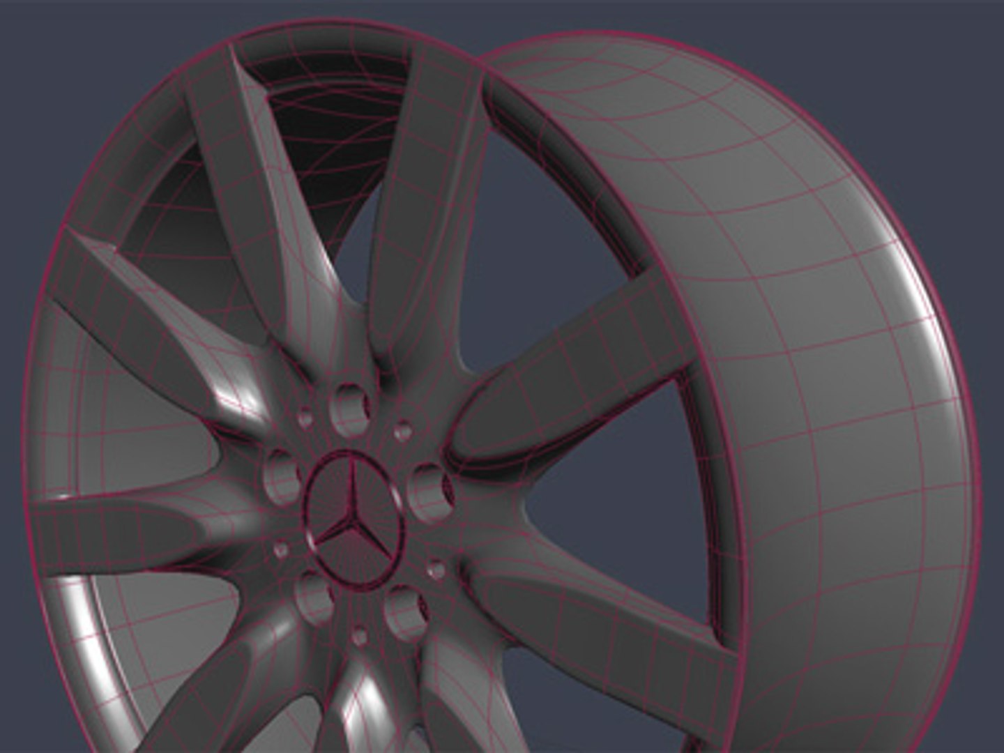 3ds max mercedes-benz wheel rim mercedes s