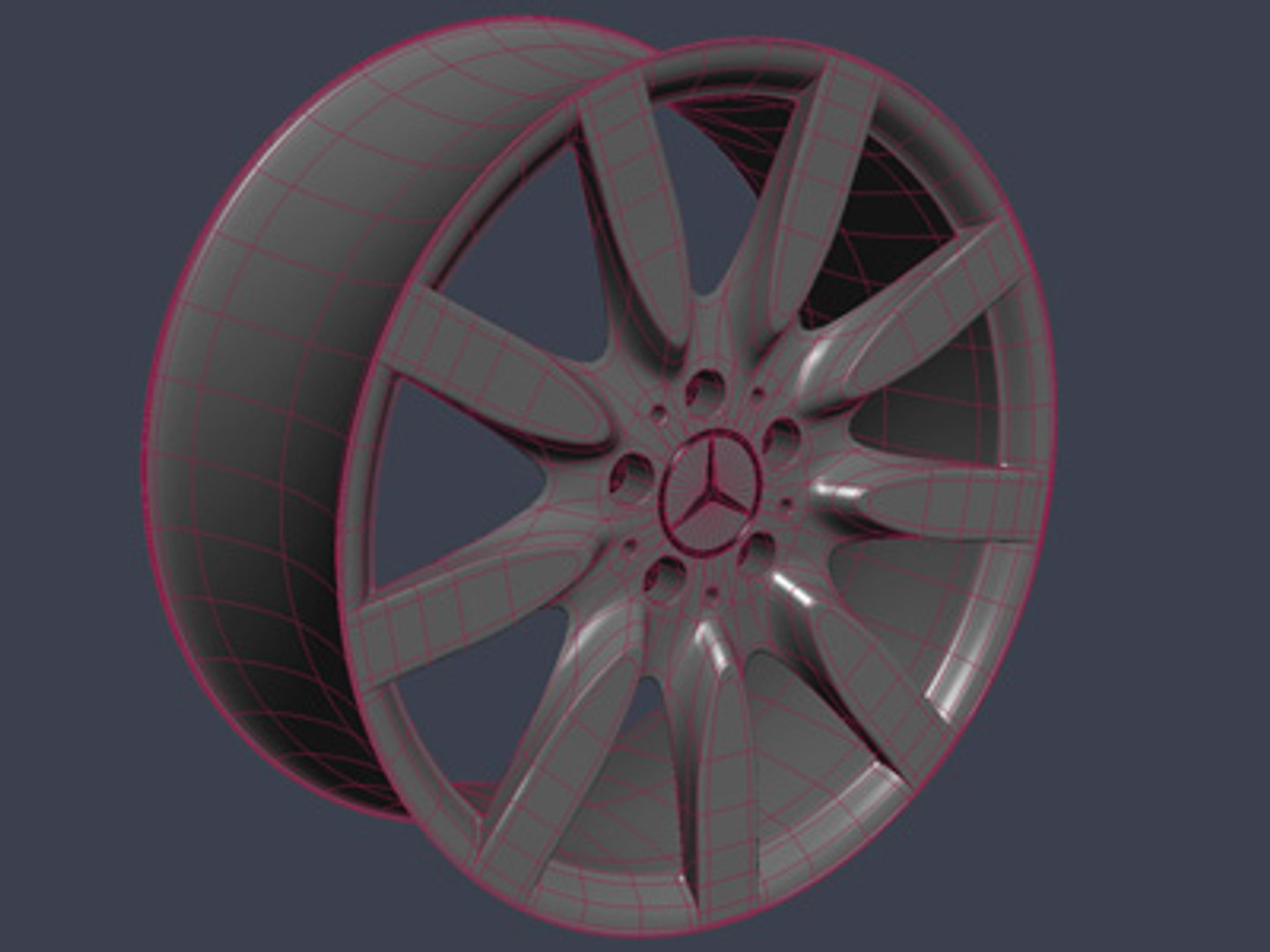 3ds max mercedes-benz wheel rim mercedes s