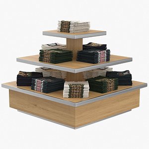 T-Shirt Pyramid Display 3 model