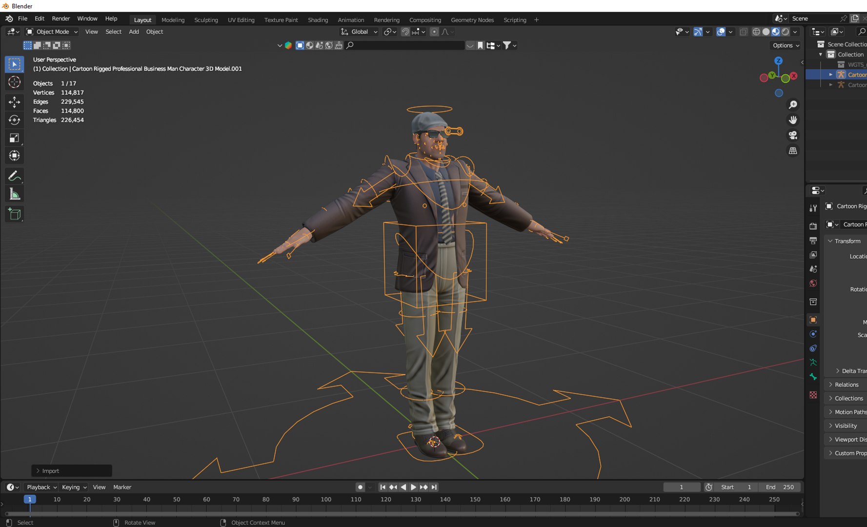3D Model Cartoon Rigged Professional Business Man Character 3D Model ...