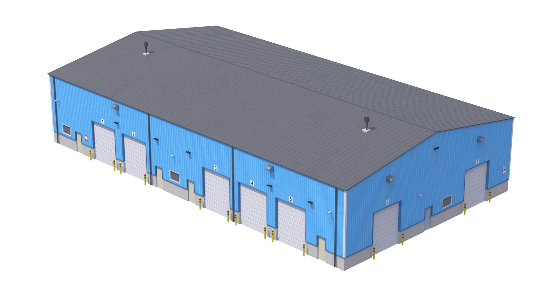 3D Industrial Building 4 Model - TurboSquid 2422588