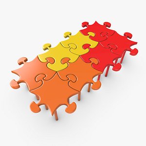 3D Puzzle Table 01 Rectangular